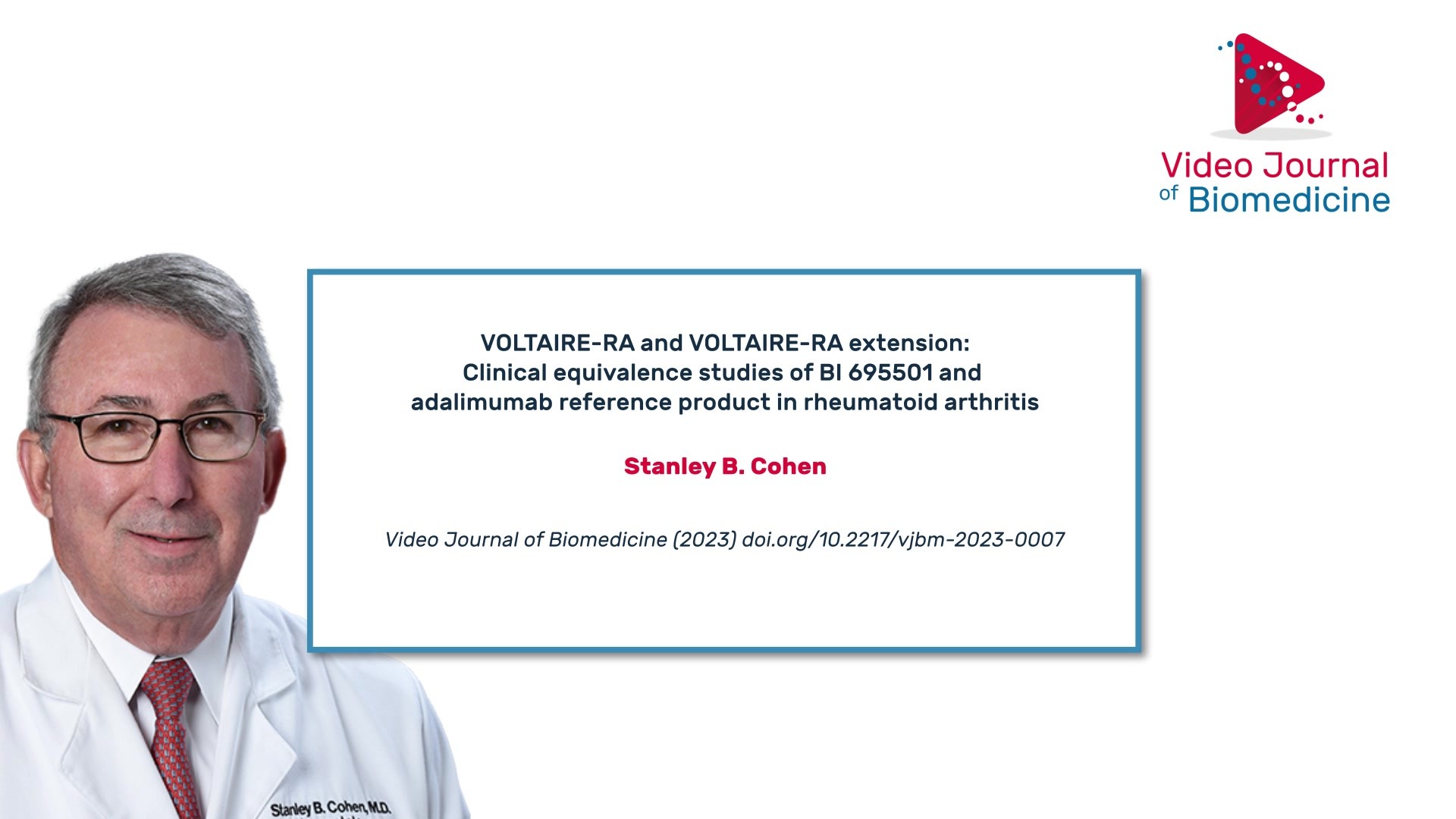 BI 695501 (Cyltezo®; adalimumab-adbm) in rheumatoid arthritis - VJBM